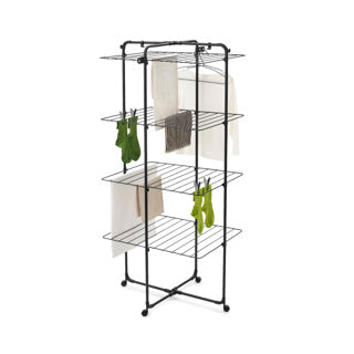 Brabantia torre de secado hangon 30 metros negro mate