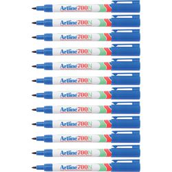 Rotulador permanente artline 700 mediano 0,7 mm azul redondo ecológico