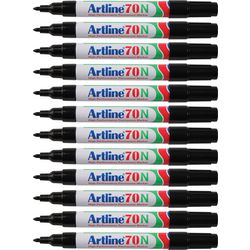 Pennarello indelebile artline 70 ultra 1,5mm nero rotondo ecologico