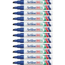 Permanent marker artline 90 ultra 2-5 mm blauw schuin milieuvriendelijk