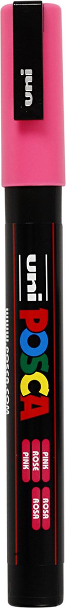 Posca verfstift pc3m f roze