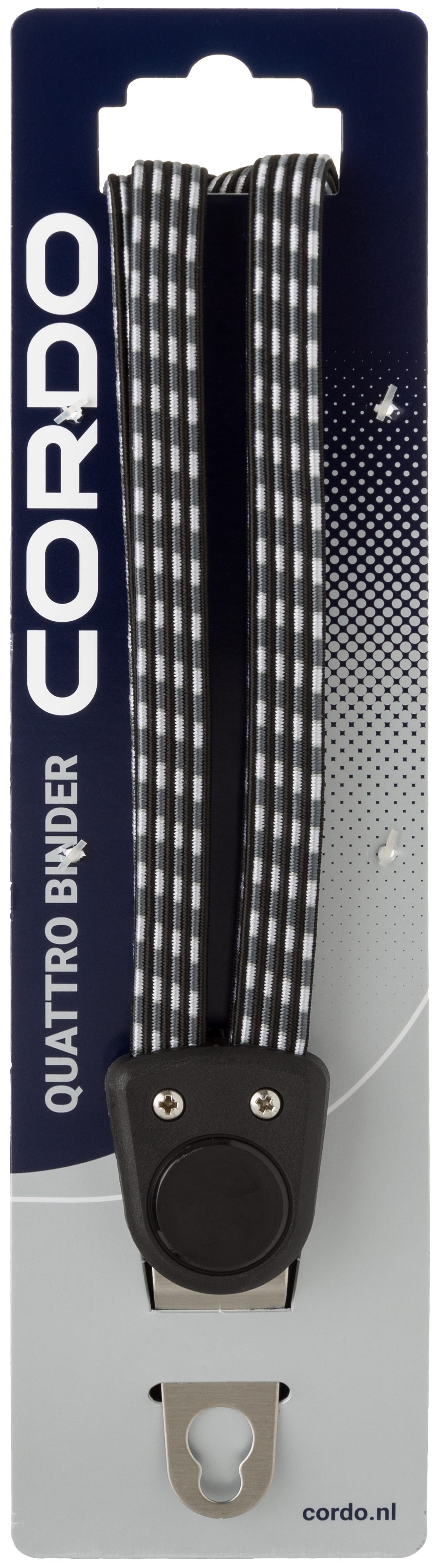 Corda elastica Cordo quattro strong nero-grigio