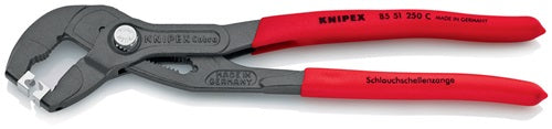 Ponetas de sujeción de manguera de knipex 85 51 250 C