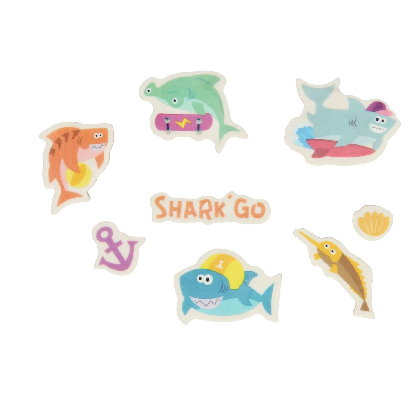 Gummen estableció tiburones, 8st.