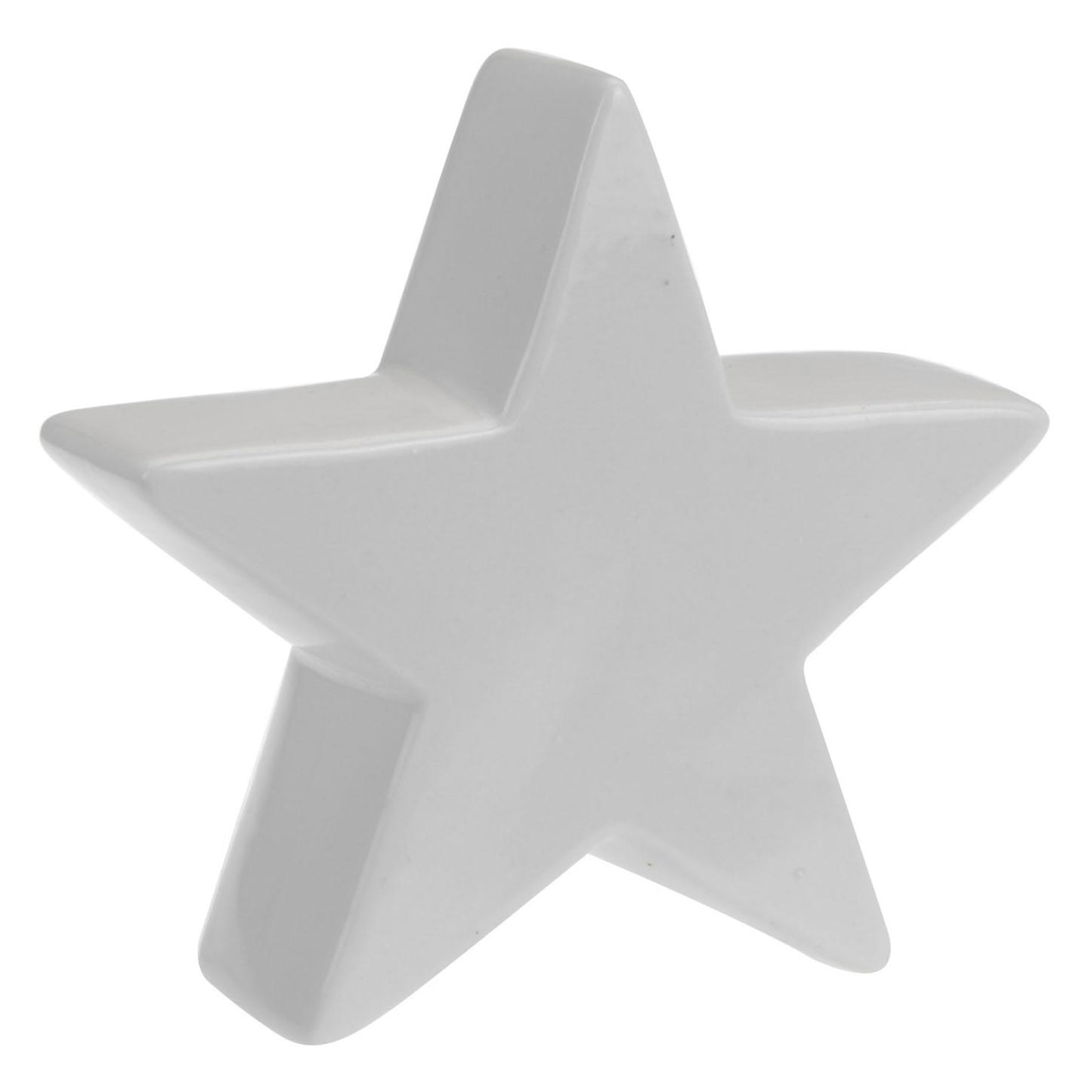 Decoración estrella blanca