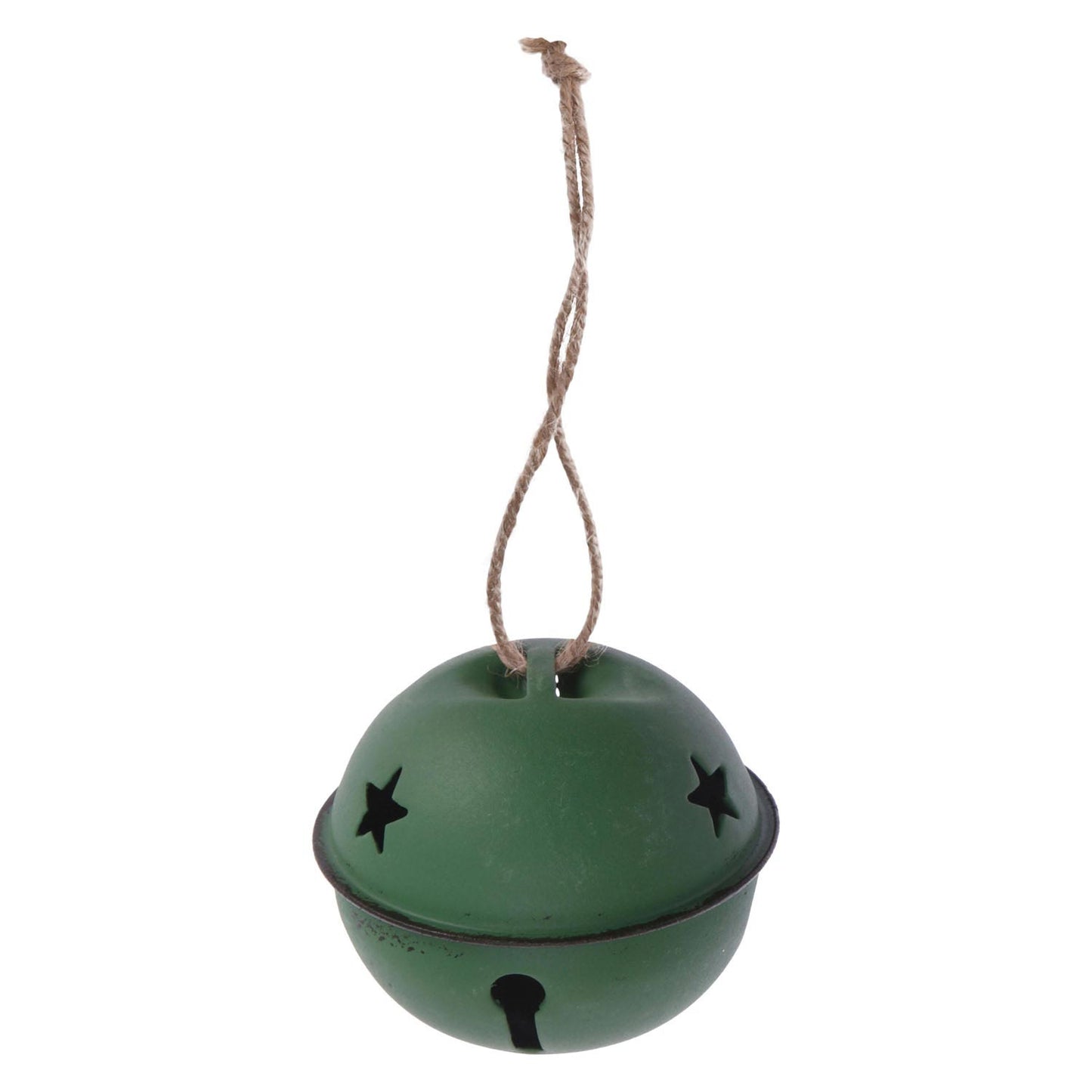 Juego de 6 campanas navideñas de colores.