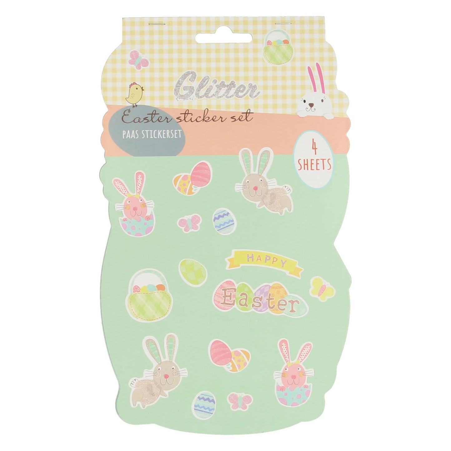 Opuscolo adesivo Pasqua glitter di Pasqua