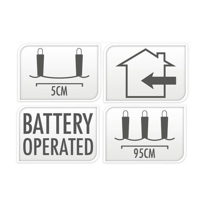 Silver Brao 40led White White, 195cm