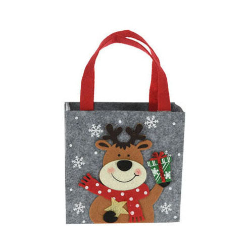 Borsa regalo di Natale in feltro, 18 cm