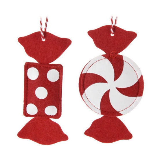 Las perchas de Navidad se sintieron dulces, juego de 12