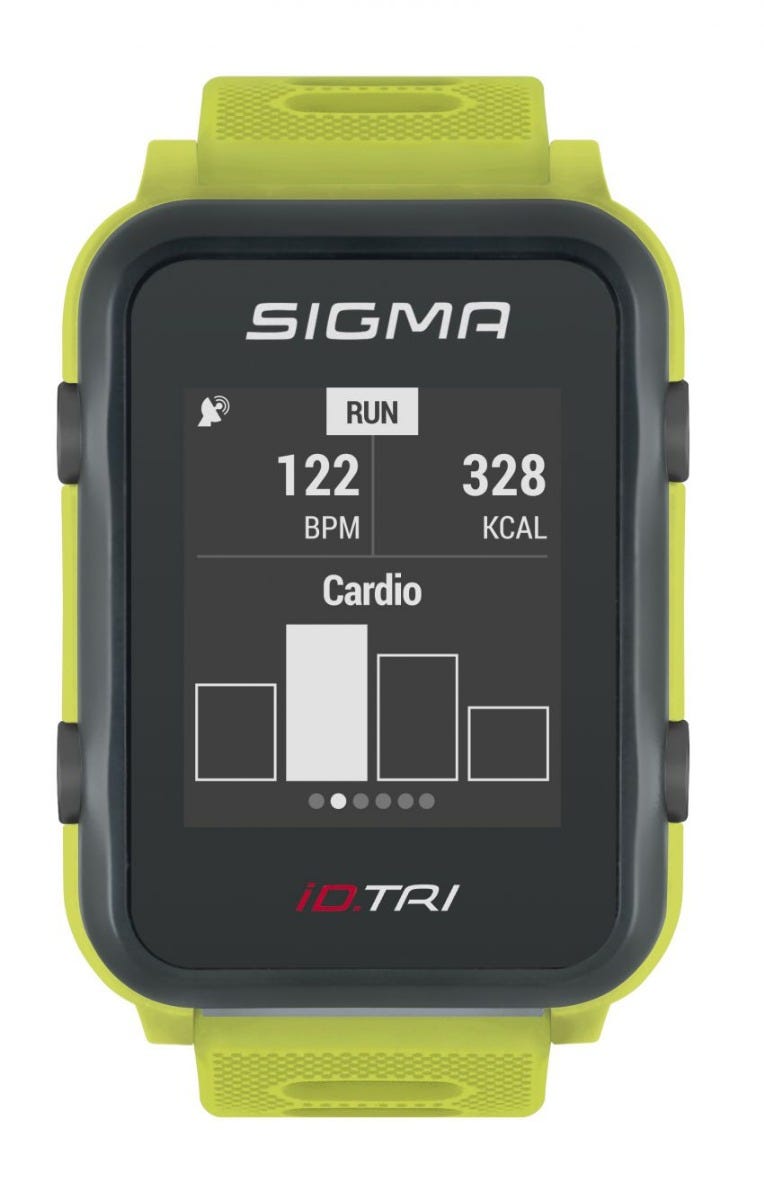 Sigma id.tri neon green basic zs harts gps acti ant+ ble + sensorset