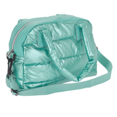 Sacca puffer azzurro