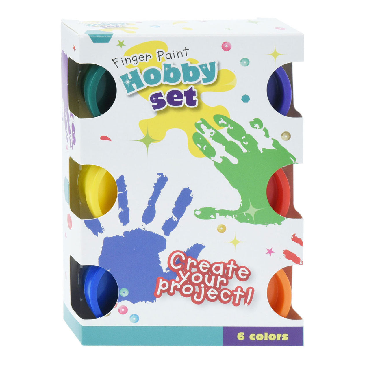 Set de pintura con los dedos 30 ml, 6dlg.
