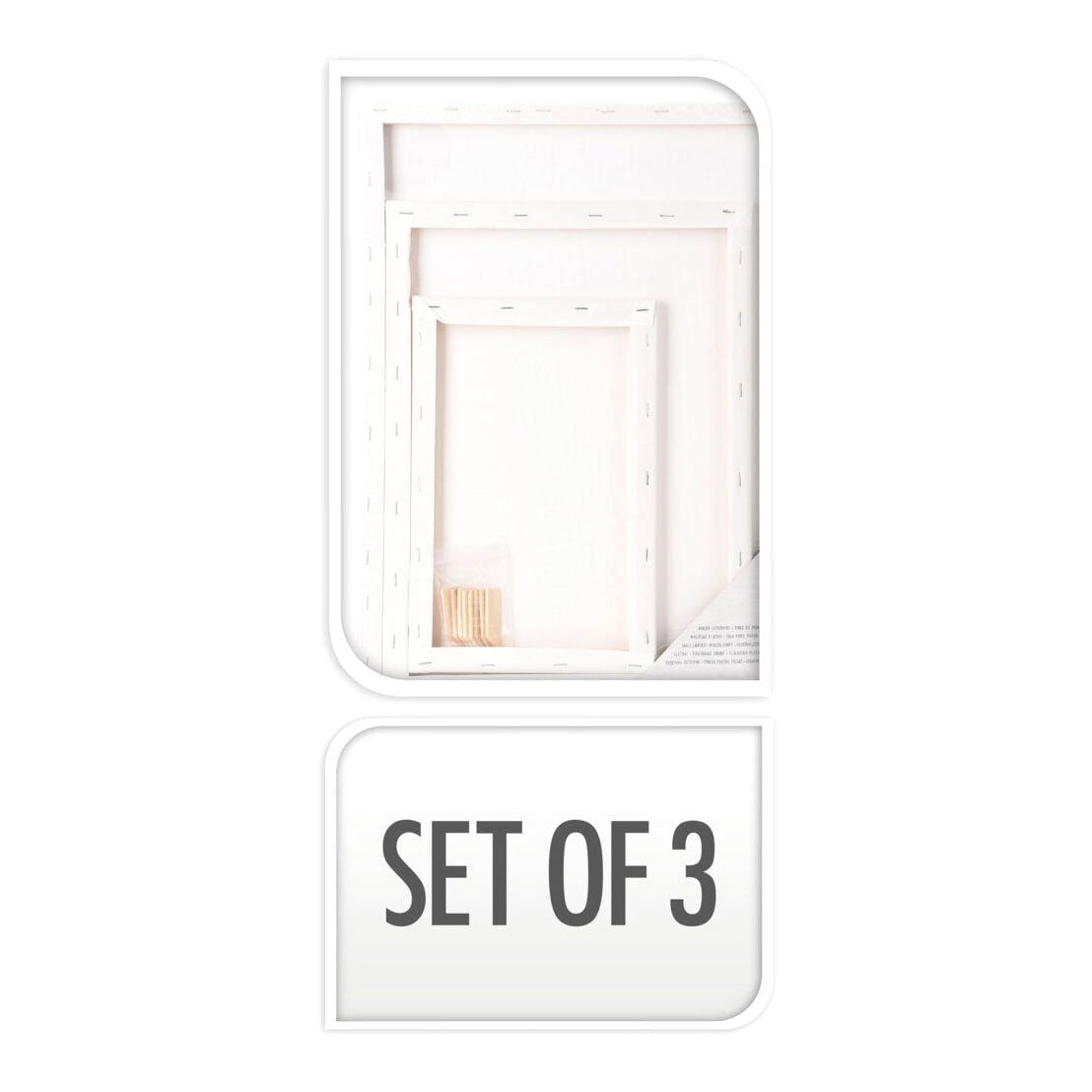 Tela tessuti diversi, set di 3
