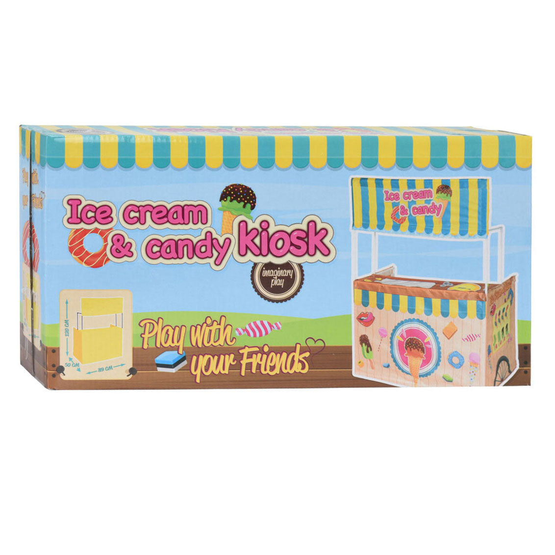Tenda da gioco per bambini per gelaterie, 123 cm