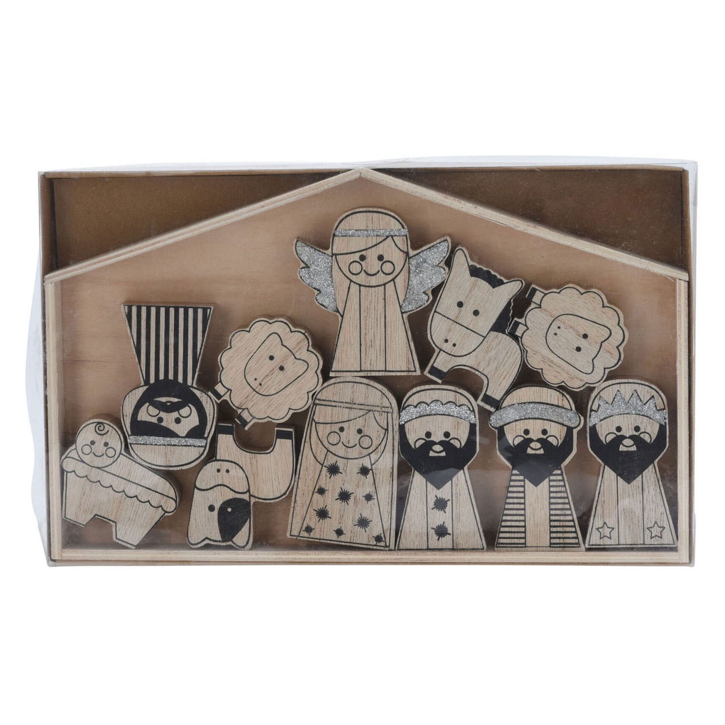 Scena della natività per bambini Wood, 11dlg.