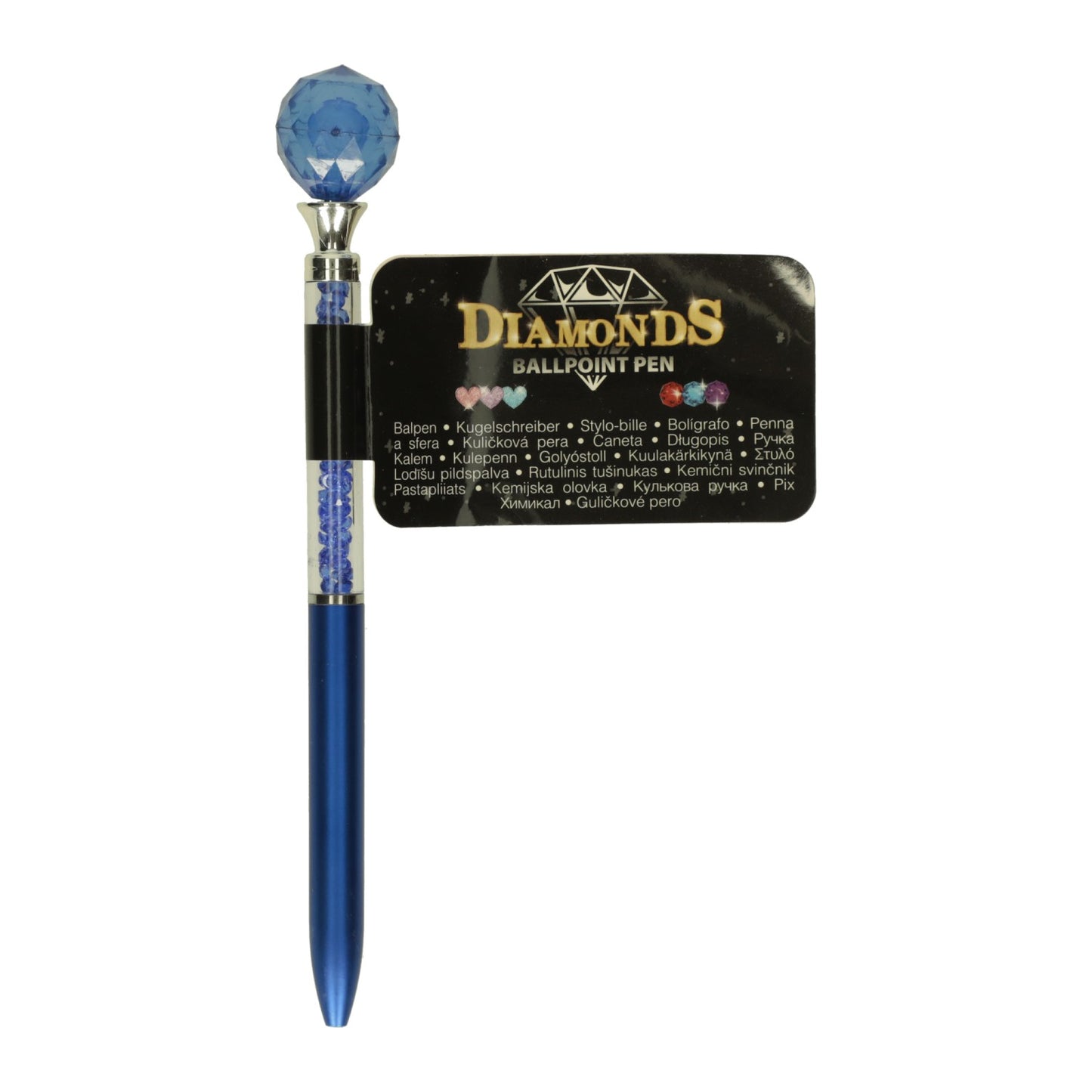 Penna a sfera con diamanti