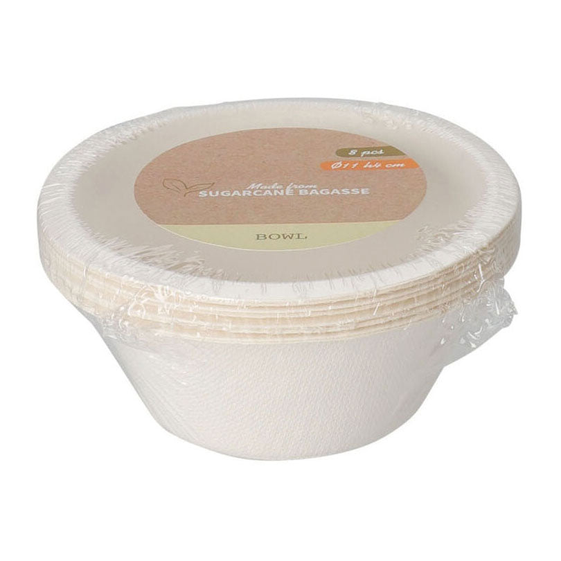 Platos desechables Caña de azúcar 250 ml, octavo.
