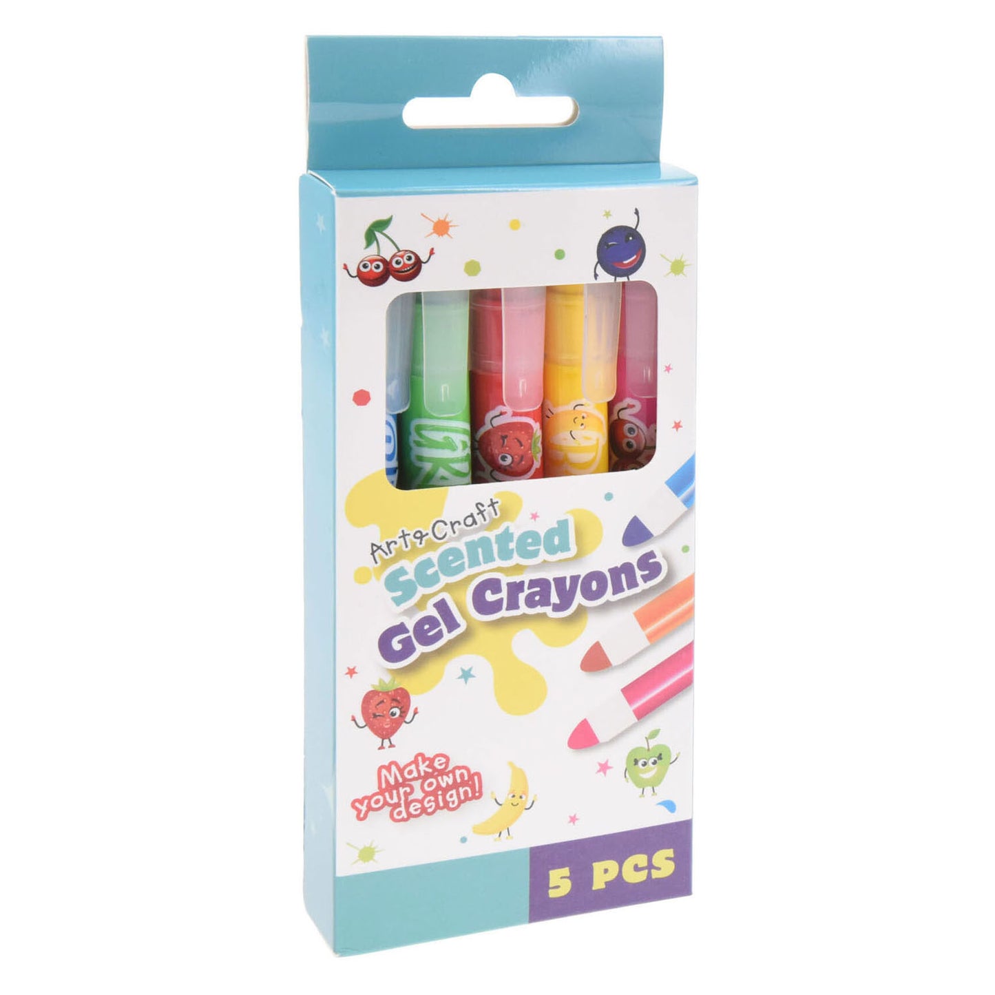 Marcadores de gelpen con aroma de fruta, 5st.