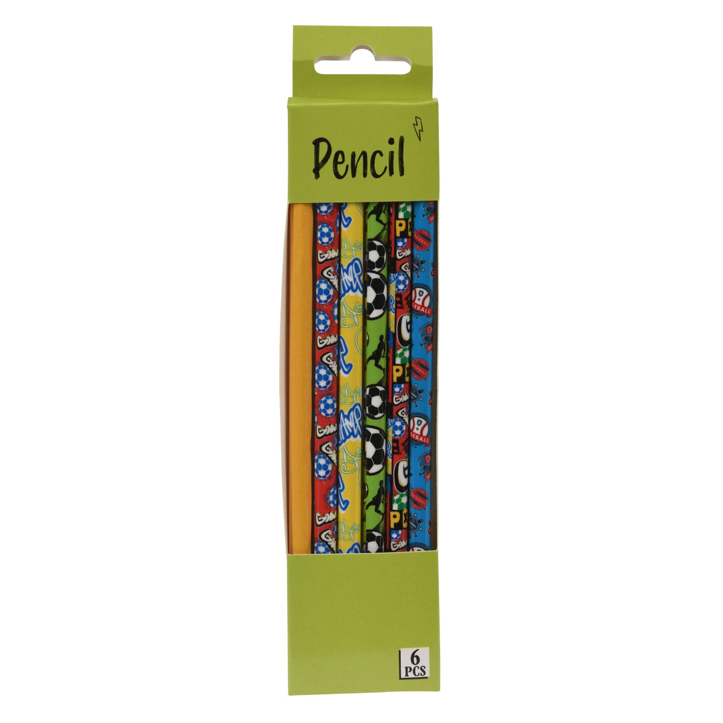 Gray HB Pencils Sport, 6st.