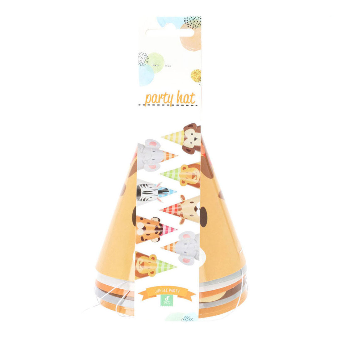 Party Hat Animals con orejas, 6st.
