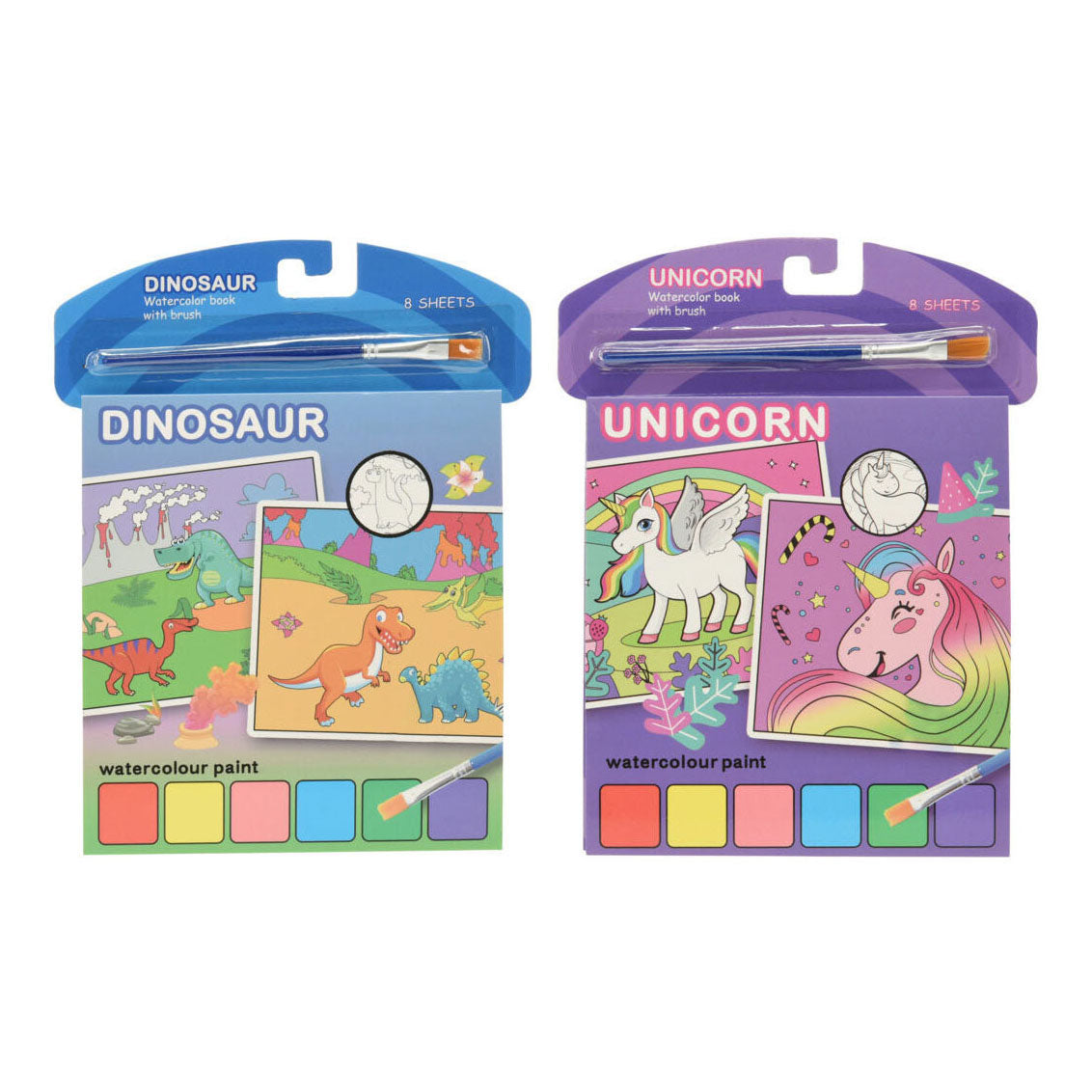 Libro de acuarela Eenhoorn o Dino