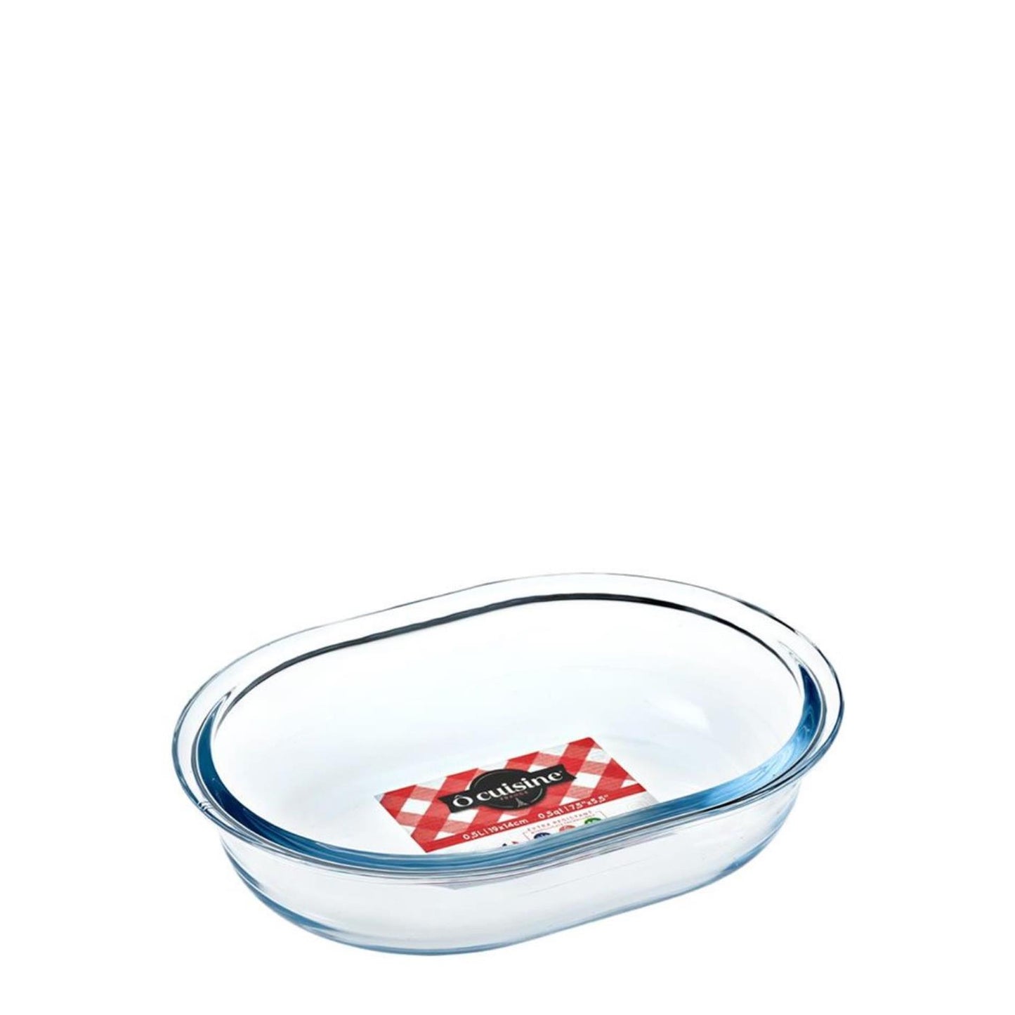 Fuente de horno Arcuisine ovalada 19cm cristal