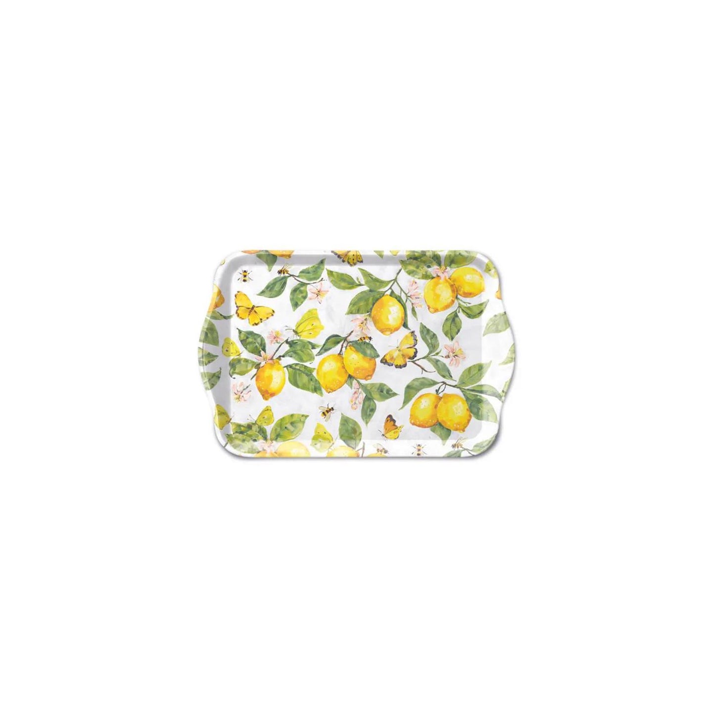 Vassoio Ambiente melamina 13x21 cm limoni freschi bianchi