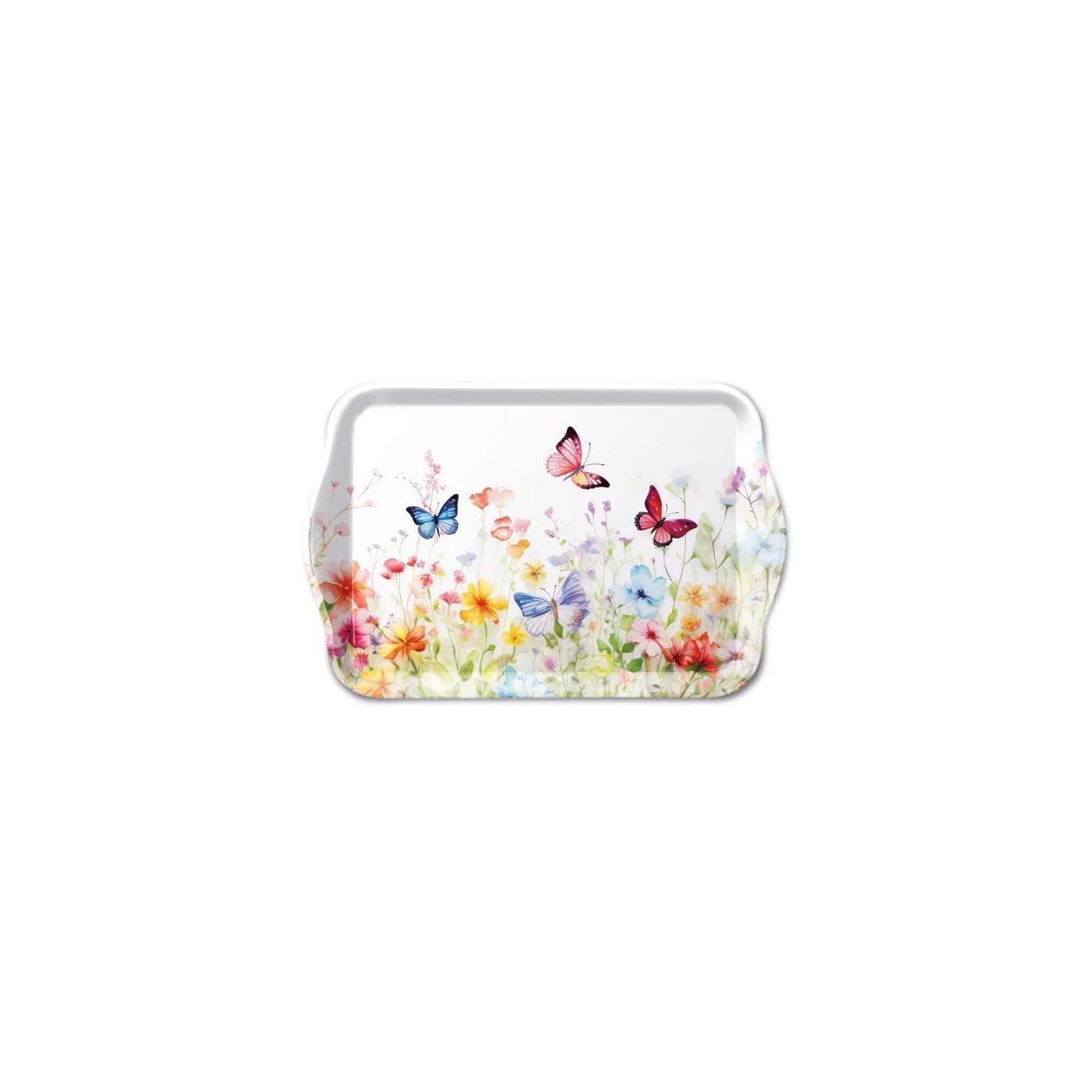 Vassoio ambiente 13x21cm farfalle in campo