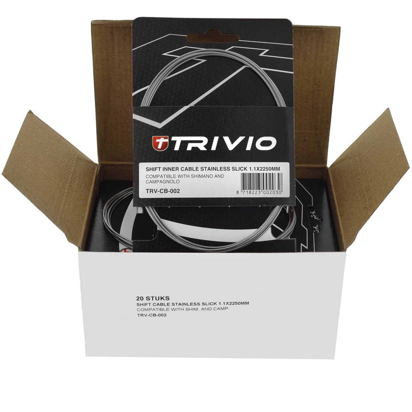 Trivio - cable interior de cambio acero inoxidable slick 1,1x2250mm - 20 uds.