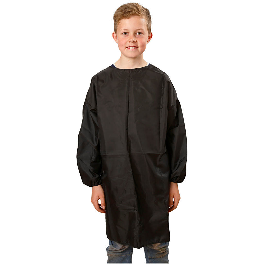 Bata de pintor, L. 81 cm, talla 7-12 años, negro, 1 pieza