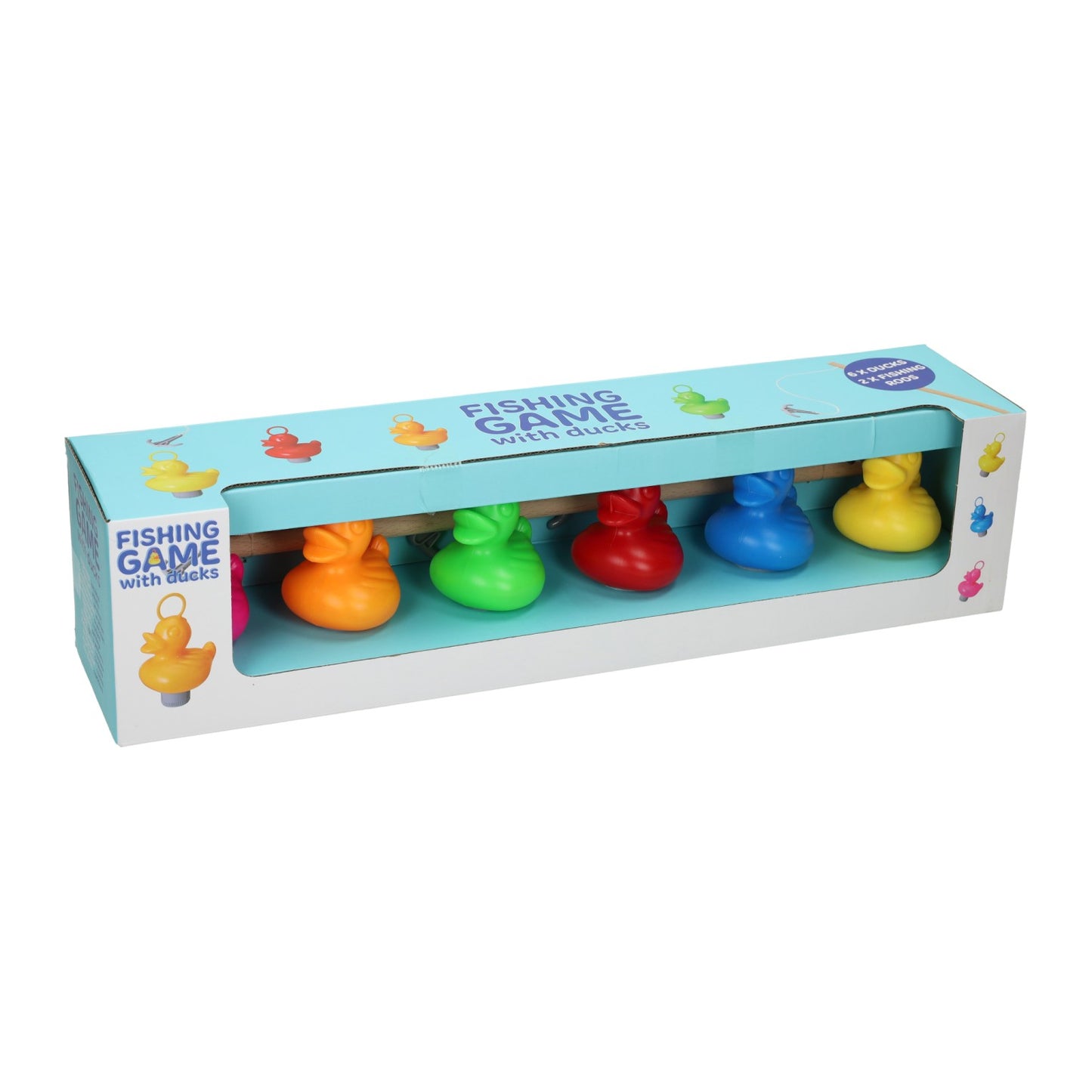 Juego de atrapar patos con 6 patos.