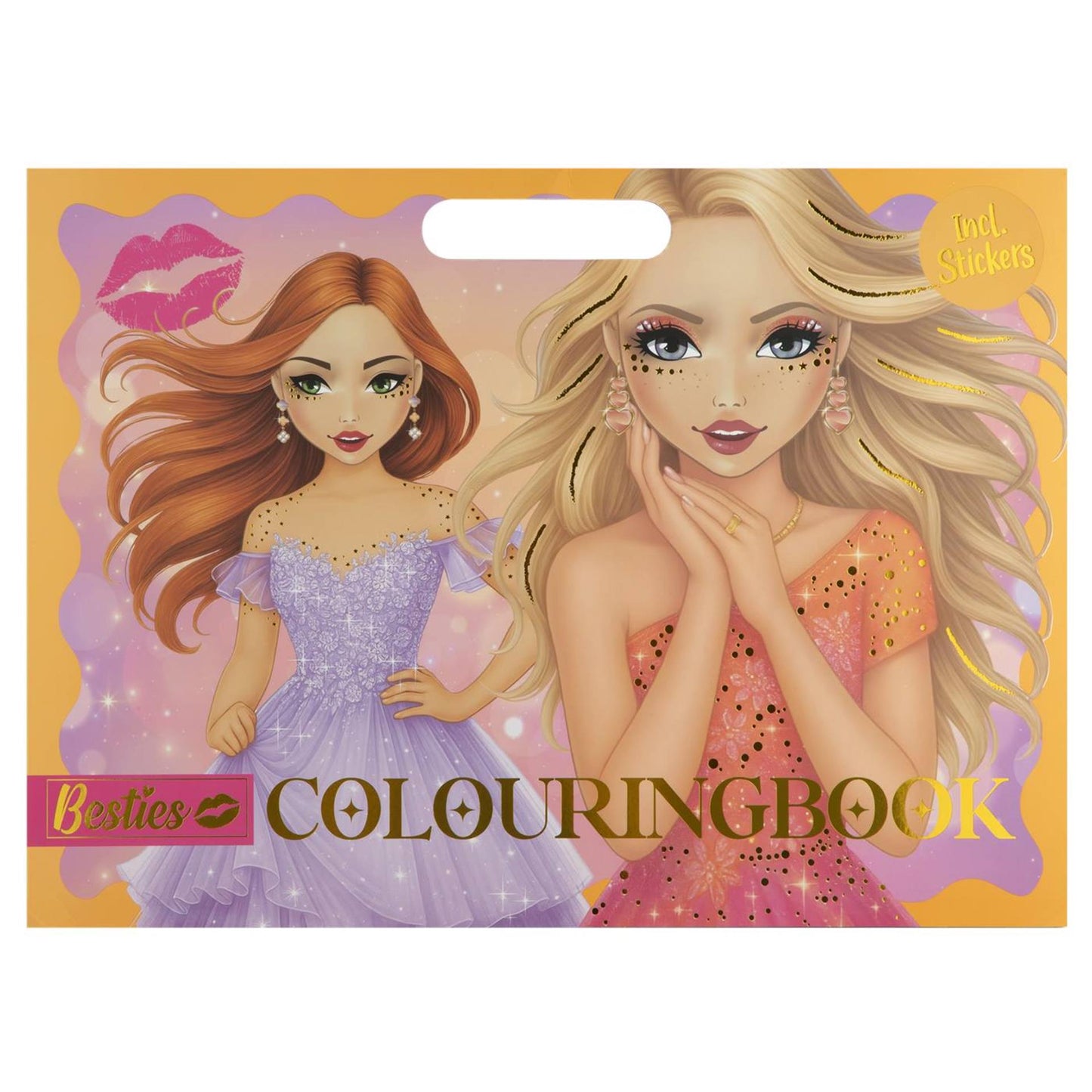 Libro para colorear Besties gala neón 26x35,5cm