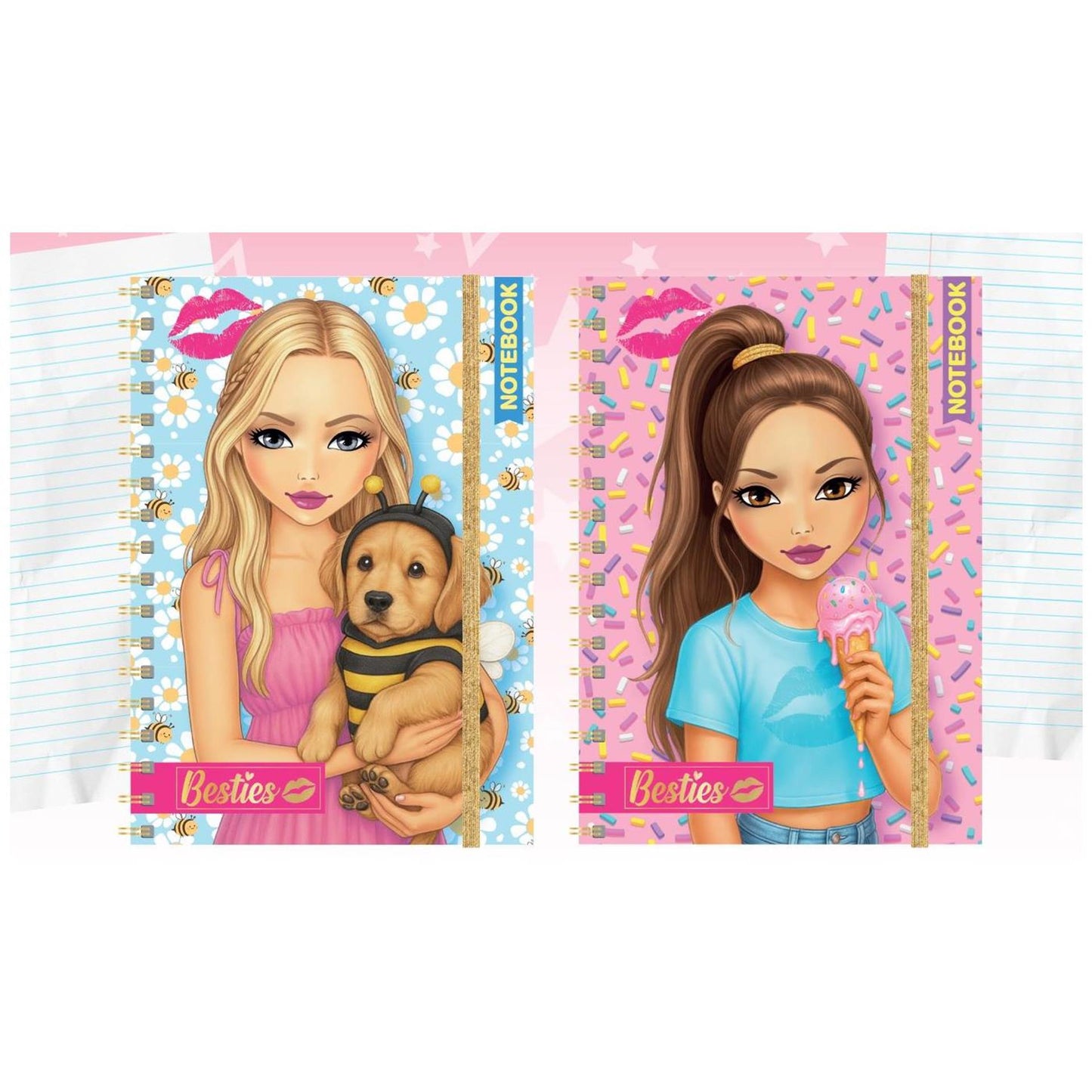 Cuaderno Besties neón a6 60 hojas