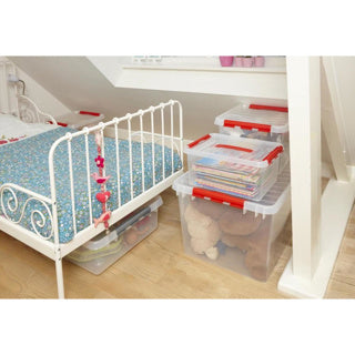 Q-line Box 26L trasparente rosso