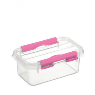 Q-Line Fun Scheda di archiviazione da forno 0,5 litri trasparente rosa