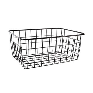 Cestino del filo 24x18x10 cm opaco nero