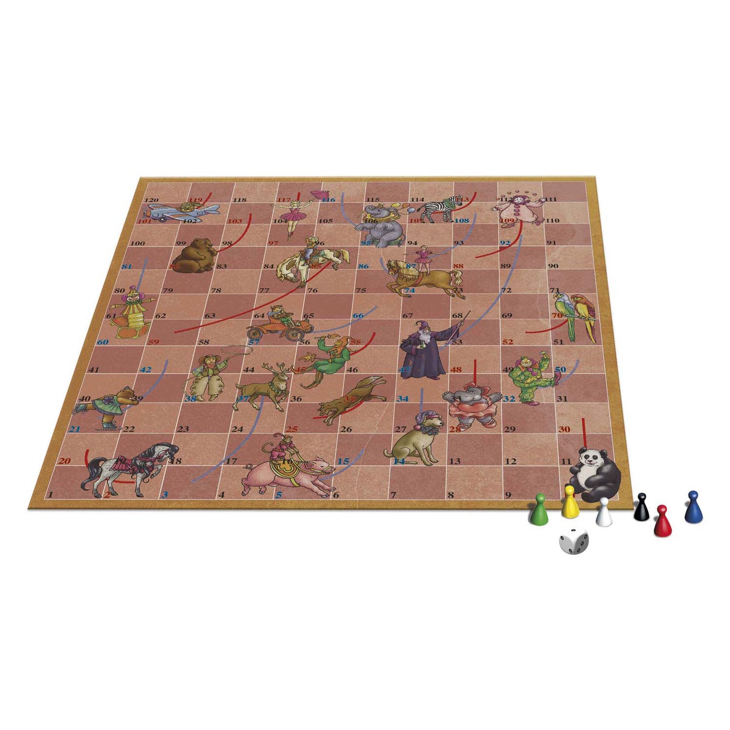 Juegos de juego de mesa Seleccionar desde entonces -circus serpientes y escaleras