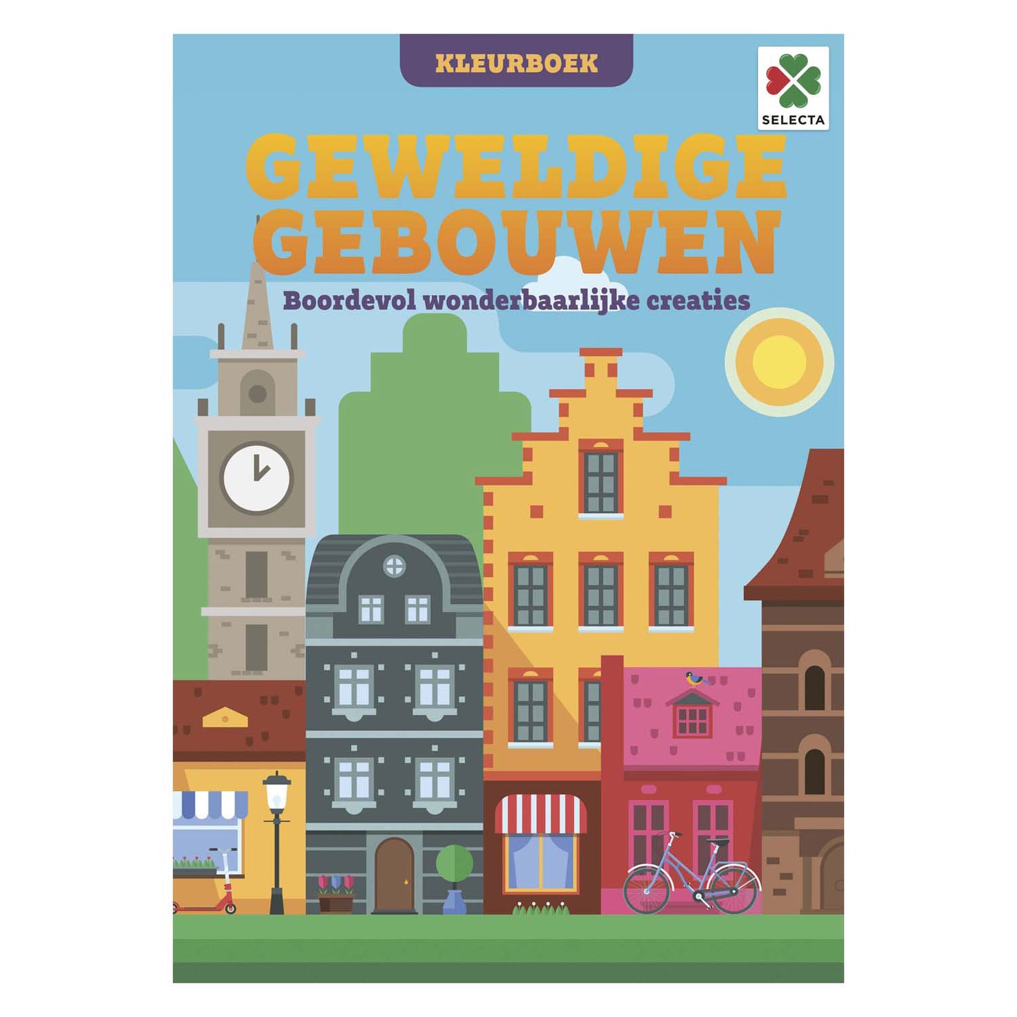 Libro para colorear de excelentes edificios seleccionados