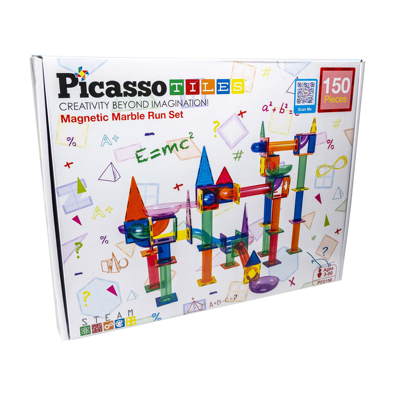 SelectA Picassotiles Marble Run - Tiles Magnetic Building, 150dlg.