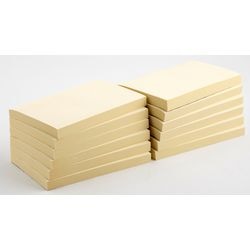 Notes office depot papier 127x76mm geel gerecycleerd 100 vel