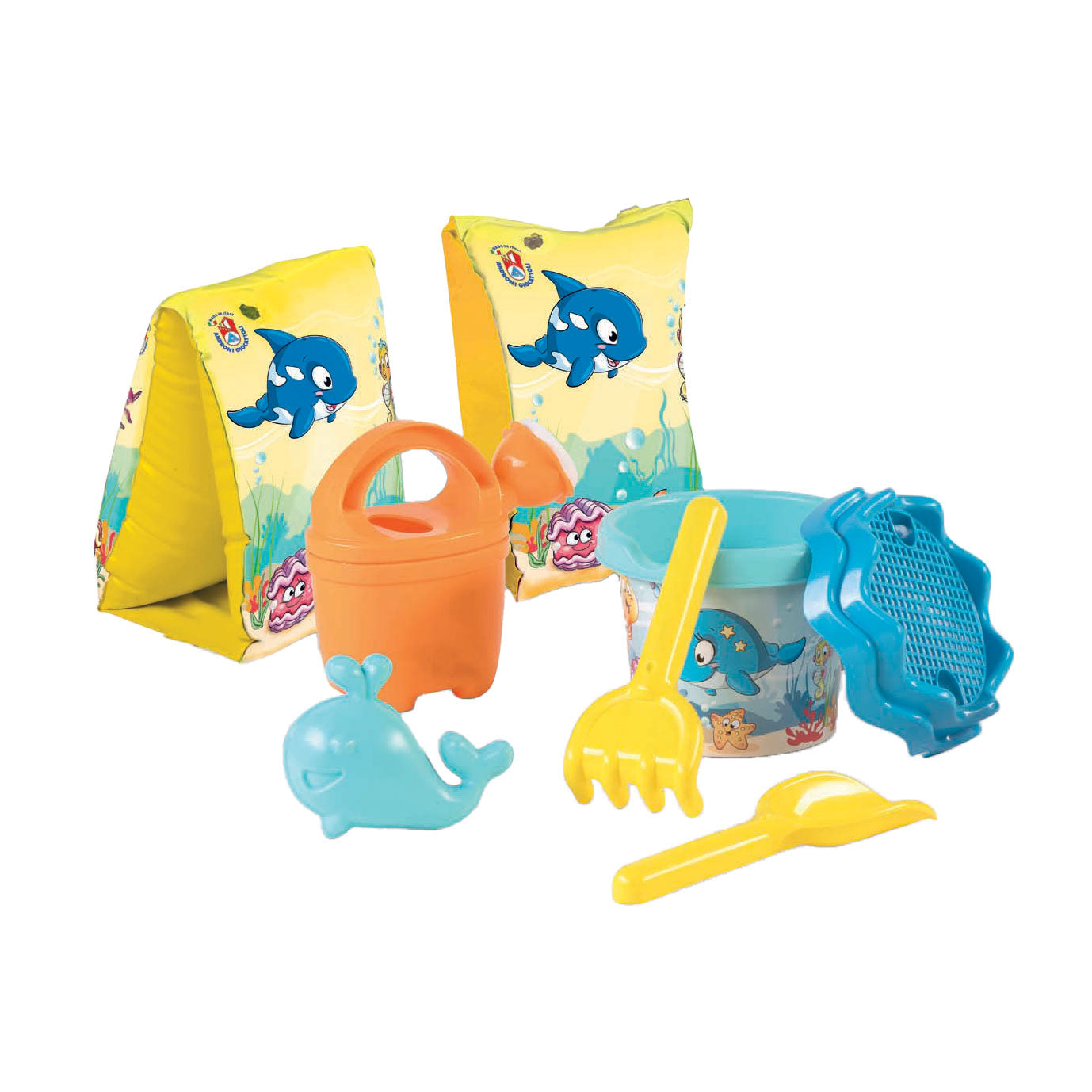 Mochila Androni con playa con animales marinos, 6dlg.