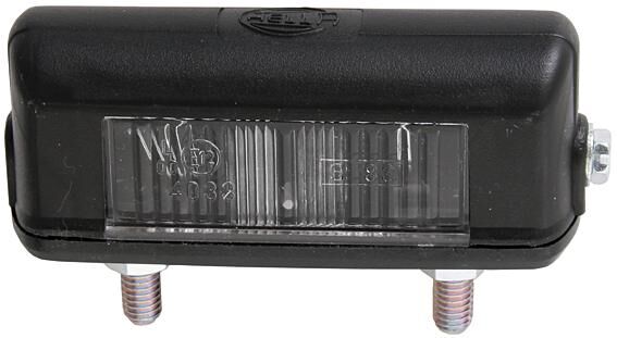 Hella iluminación de matrícula luces de matrícula izquierda e12 4033