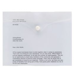 Cartella portadocumenti office depot a5 trasparente