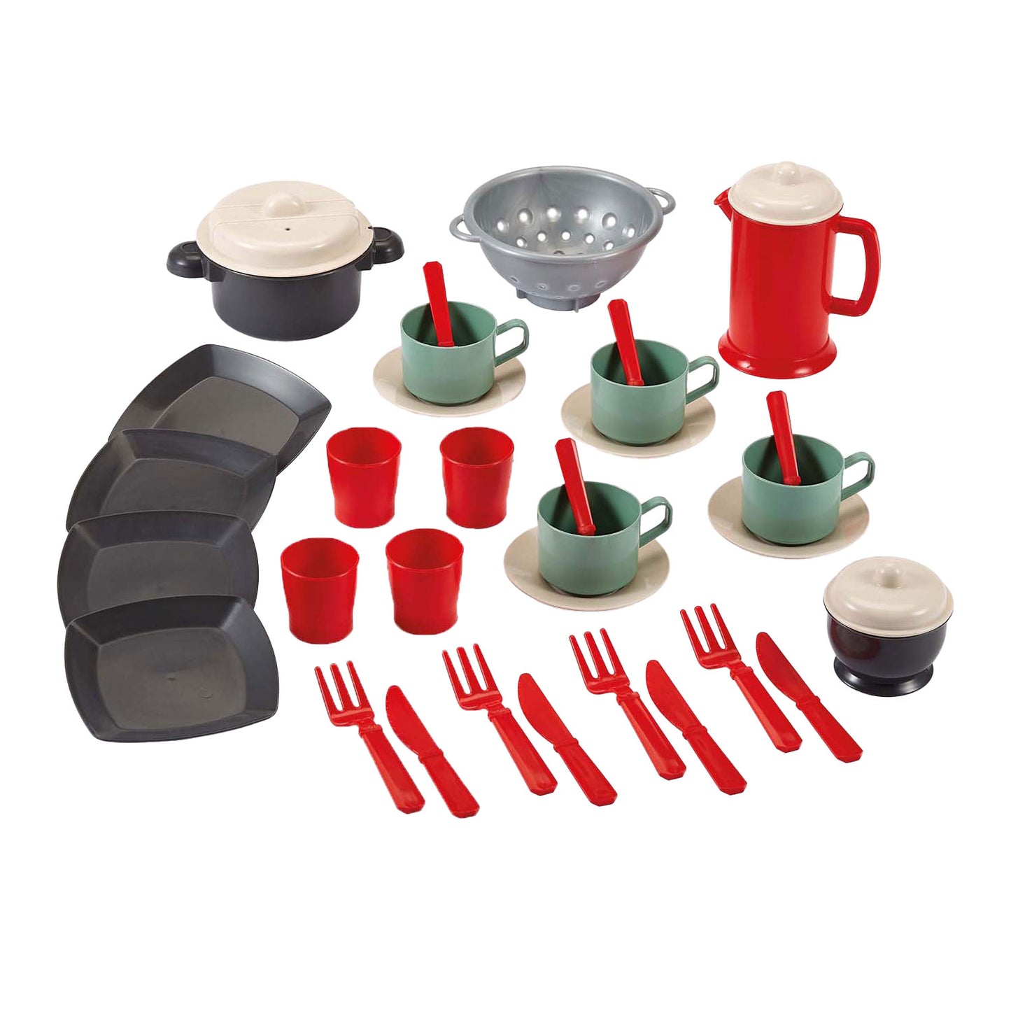 ECOIFFIER 100% chef EET impostato con padelle, 35dlg.