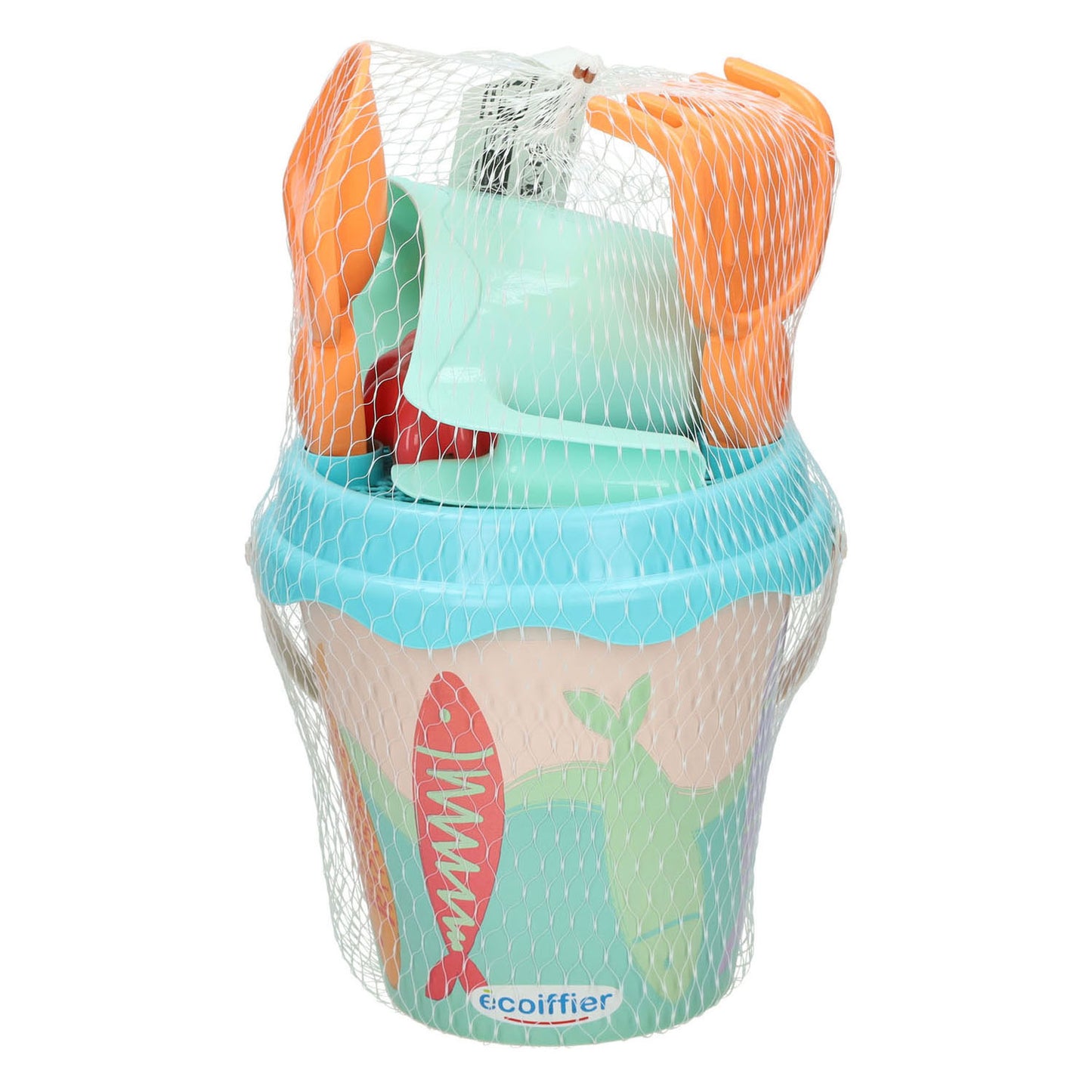 Cubo de arena Ecoiffier sardina - 17cm 6ud.