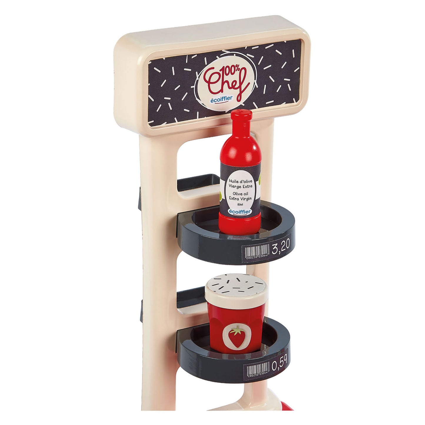 Bancone e carrello della spesa Ecoiffier 100% chef - 20 pz.