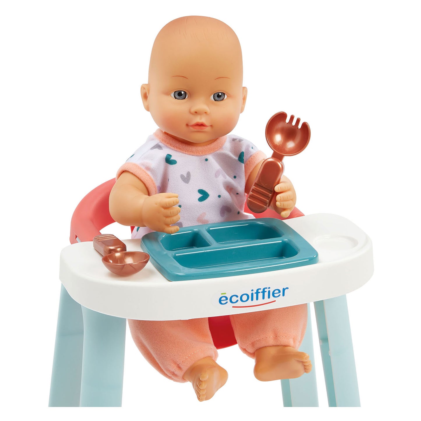 Cameretta per bebè 3in1 Ecoiffier con bambolina - 8 pezzi.