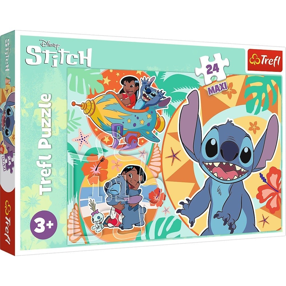 Puzzle per bambini Oku Disney Stitch da 24 maxi pezzi