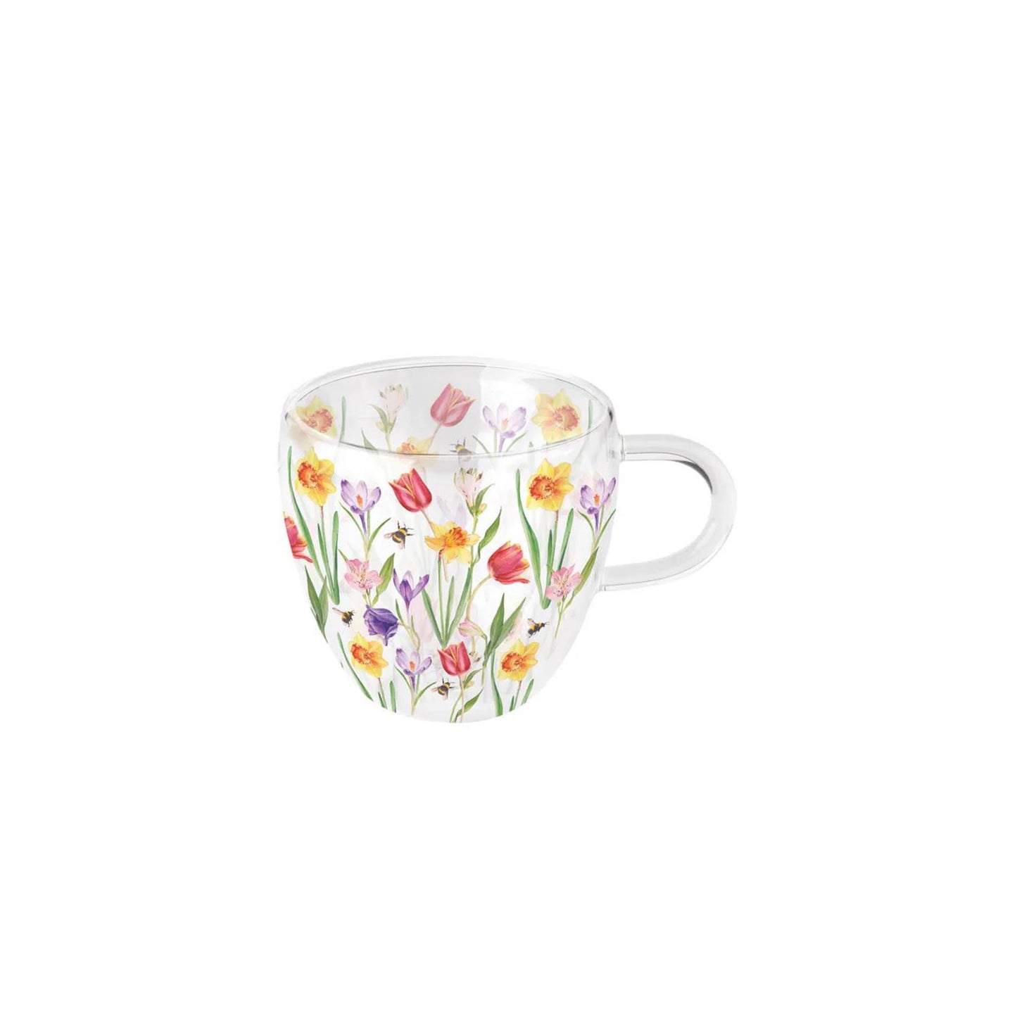 Ambiente vaso de doble pared 0,2l flores en primavera